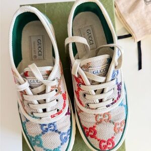 Gucci Multicolor Canvas Sneakers